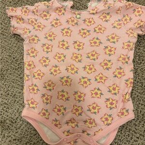 Floral Pink Kids Onesie